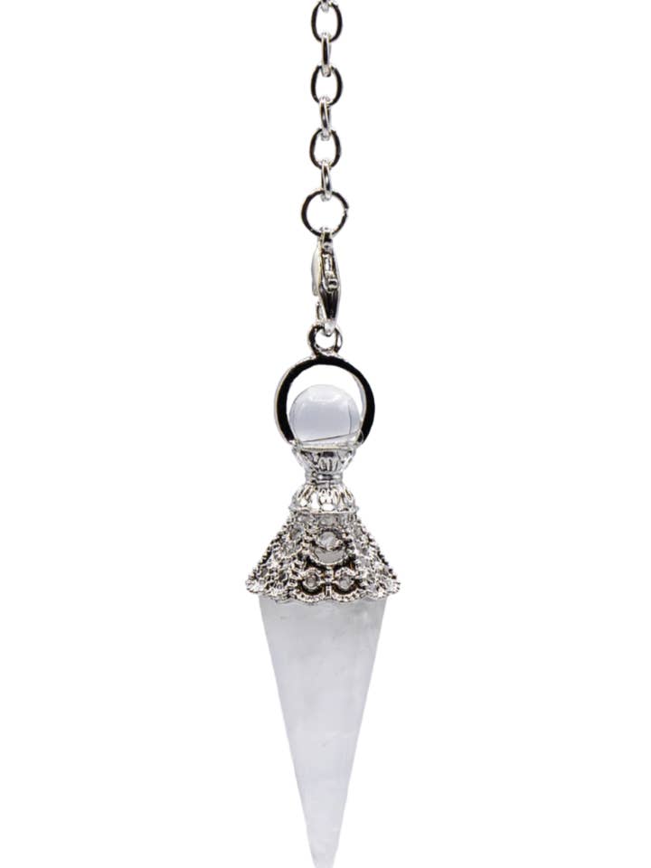 Ornate Quartz Crystal Pendulum for wholesale by Enchanted Soul