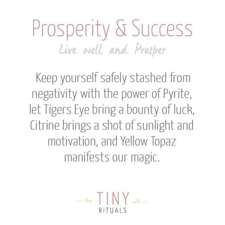 Tiny Rituals - Wholesale Jewelry Set - Prosperity & Success Pack3