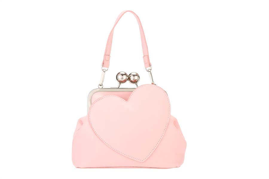 Nima Accessories Inc - Vente Sac porté épaule – femme - Sac à main en similicuir pour femme avec cœur1