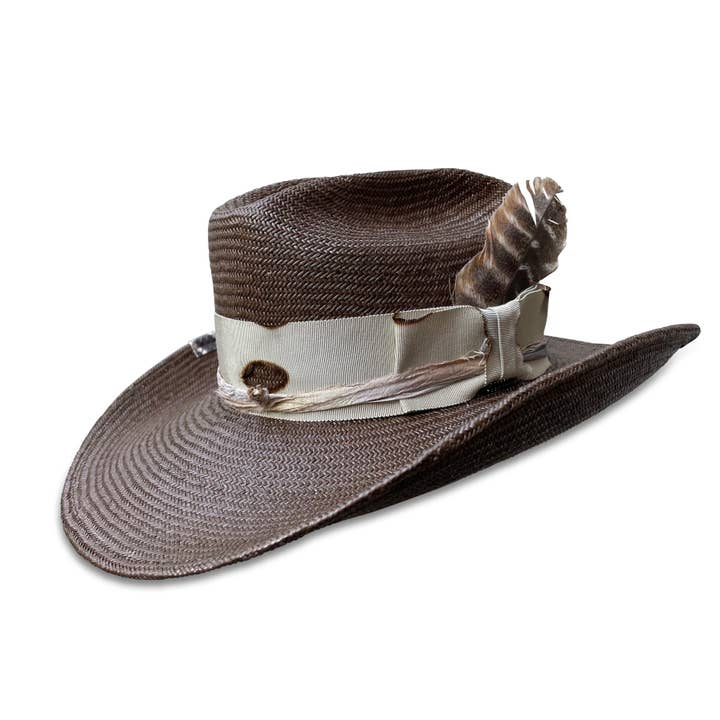 Cha Cha's House of Ill Repute - Wholesale Cowboy Hat - Women's - La Petite Chatte - Straw Cowboy Hat6