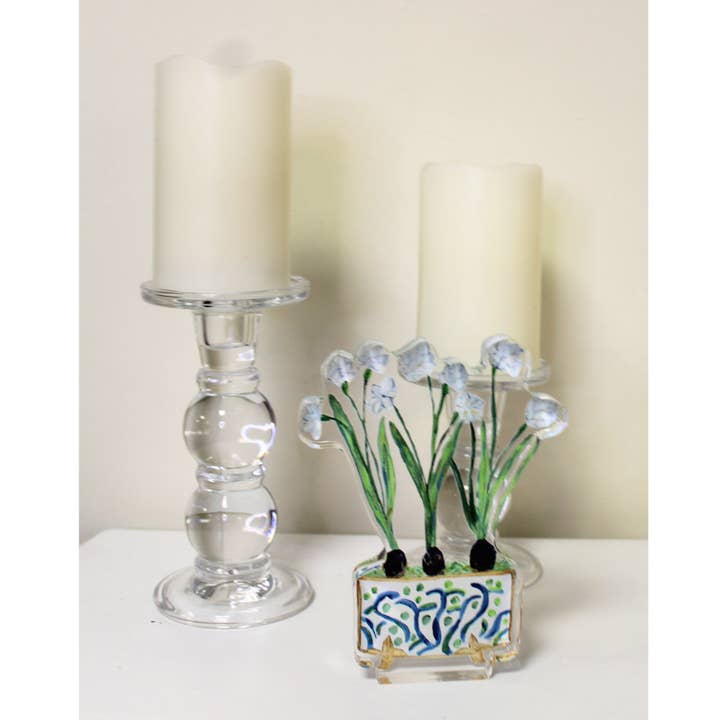 Jeanne Player Fine Art - Wholesale Decorative Tabletop Object - Paperwhites Acrylic Art Block4