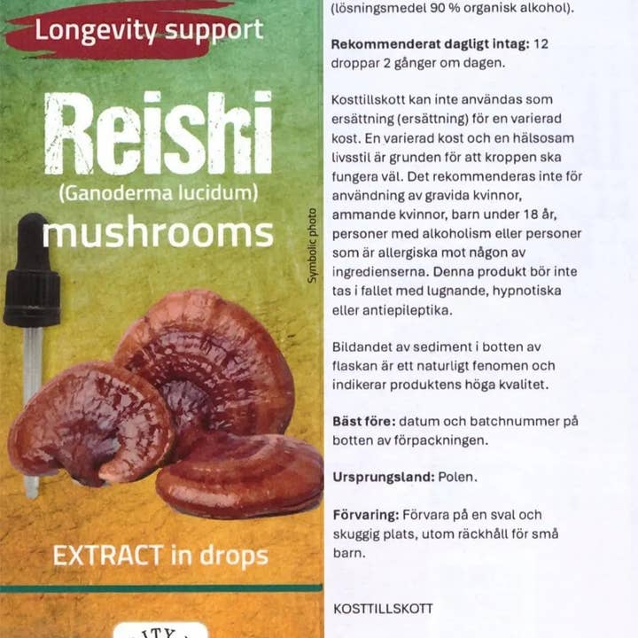 Royal Brand - Wholesale Oral Supplement/Vitamin - Ekstrakt Reishi mocny Krople Ekstrakt Adaptogeny Mikrocząsteczkowe Suplement 50 ml (Ganoderma lucidum) Lakownica żółtawa wyciąg6