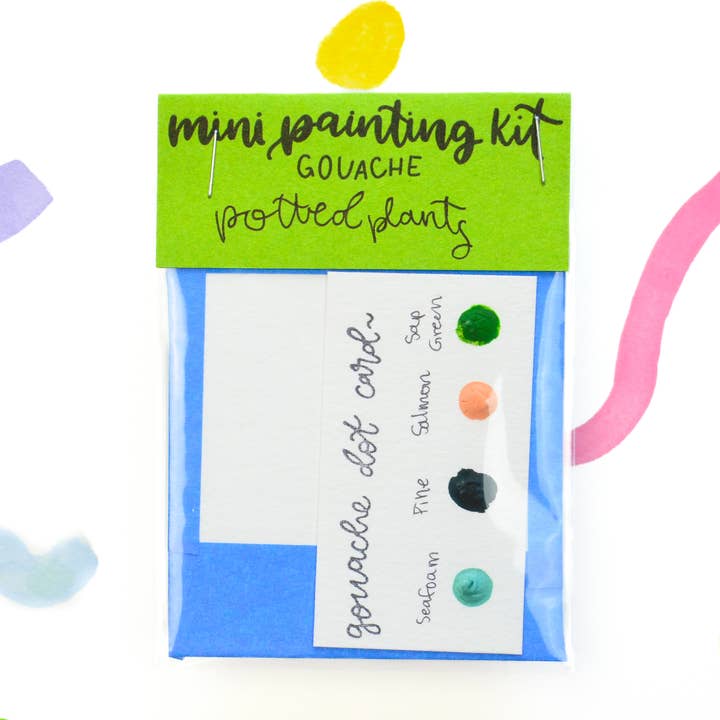 Mini Painting Kit- Potted Plants for wholesale by Lavender Chai Co.