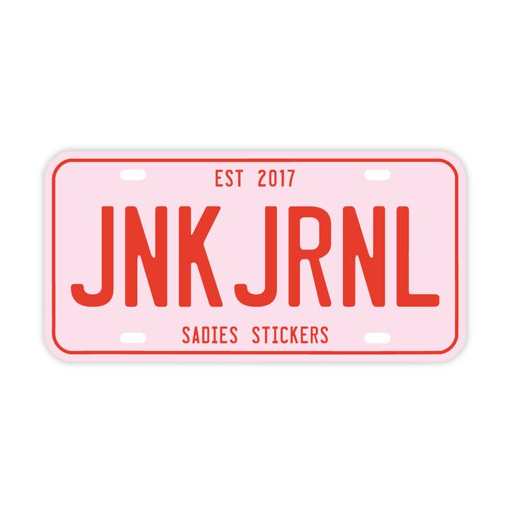 Junk Journal Nummernschild • Vinylaufkleber für den Großhandel von Sadie's Stickers