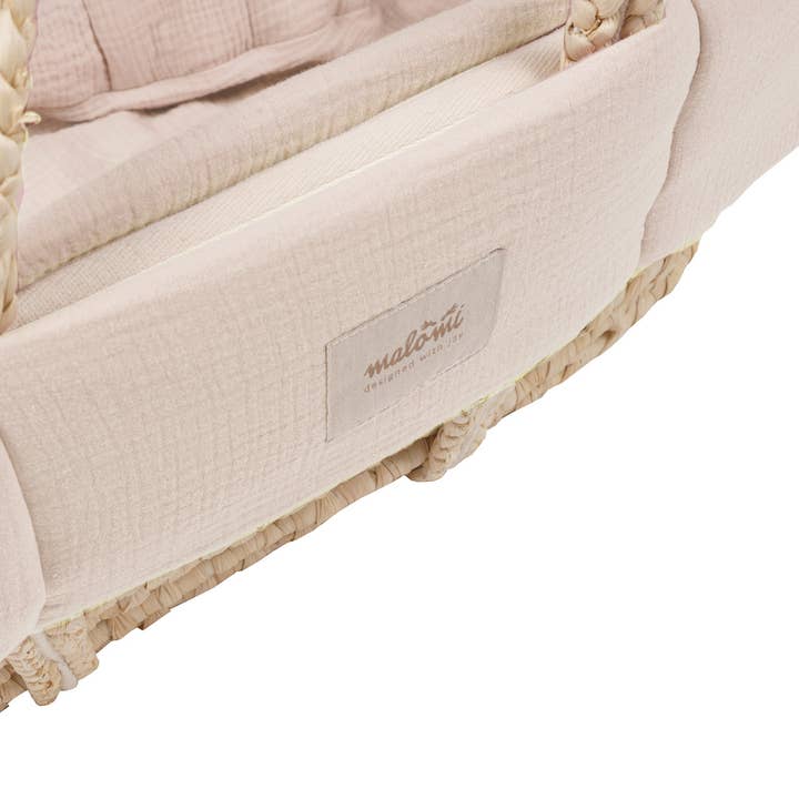 Malomi Kids - Wholesale Bedding Blanket - Kids & Baby - MUSLIN PADDED MOSES COVER NATURAL1
