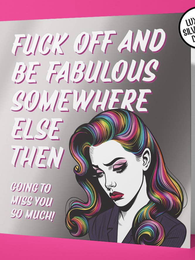 Uhøfligt Afskedskort Fuck Af Og Vær Fantastisk (Pakke med 6) for engroshandel hos Sweary Card Lady