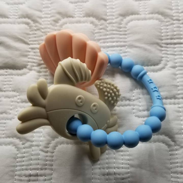 Shells and Crab Teething Ring - All Silicone and other Purchase Wholesale ocean keris crab. Free Returns & Net 60 Terms on Faire trending on Faire.