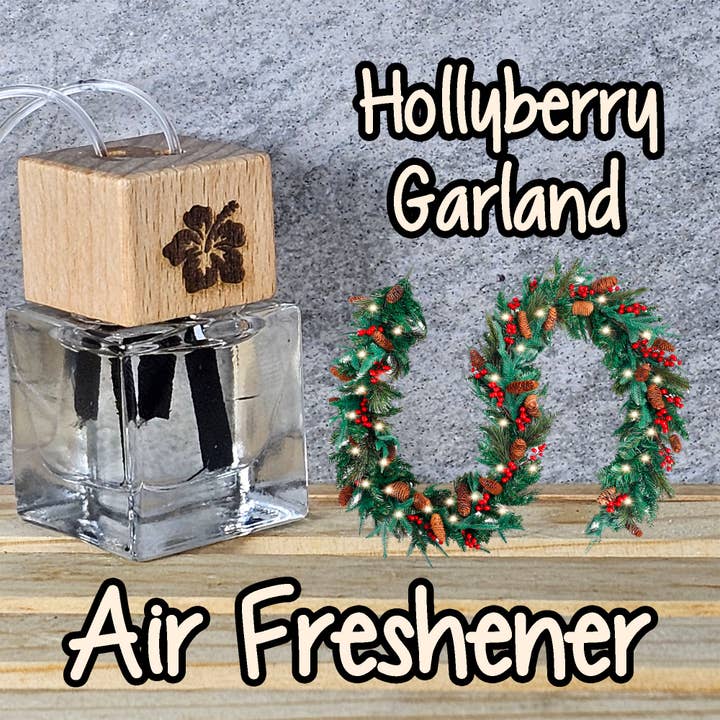 Hollyberry Garland Car Air Freshener for wholesale by Ohana Scents