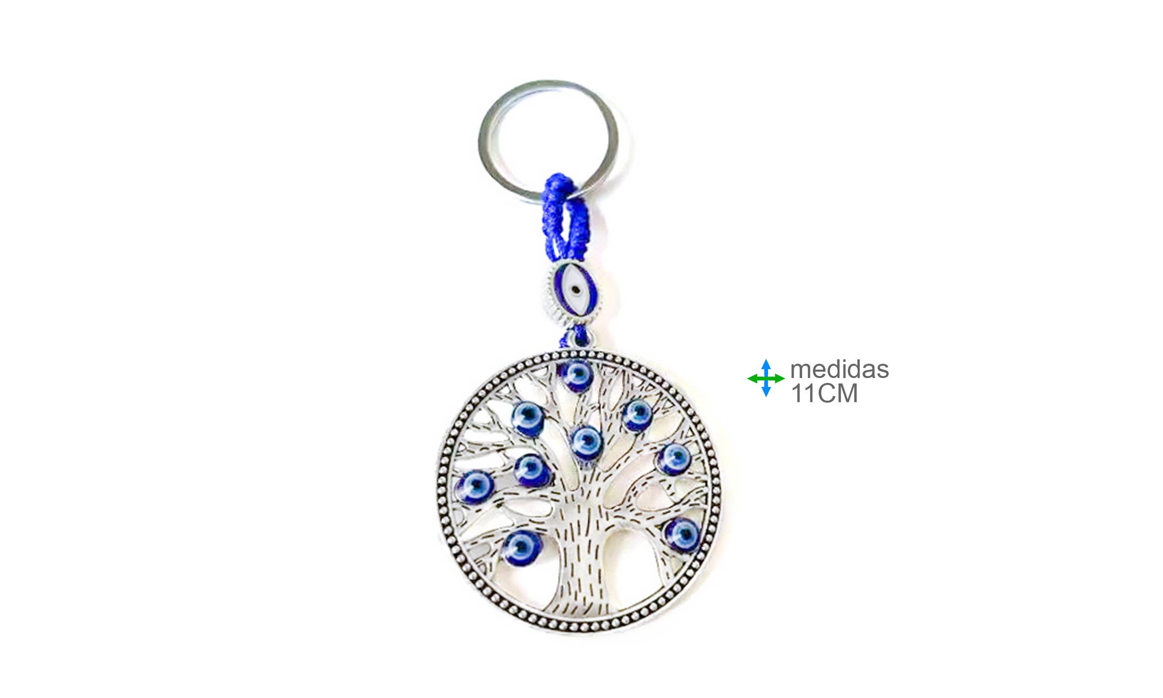 Esoterica Arte - Wholesale Keychain - Unisex - Turkish Eye Key Holder 11cm (12 units)0