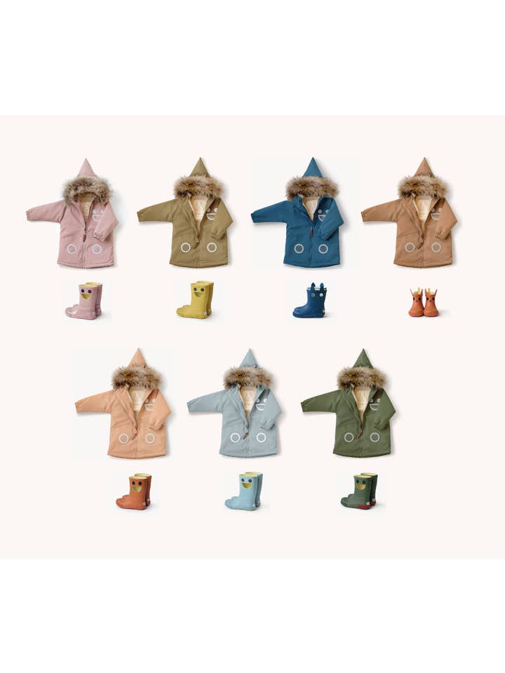 BOXBO - Wholesale Raincoat - Kids - Warm Waterproof & Snowproof Kids' Winter Coat (Ice Blue)8