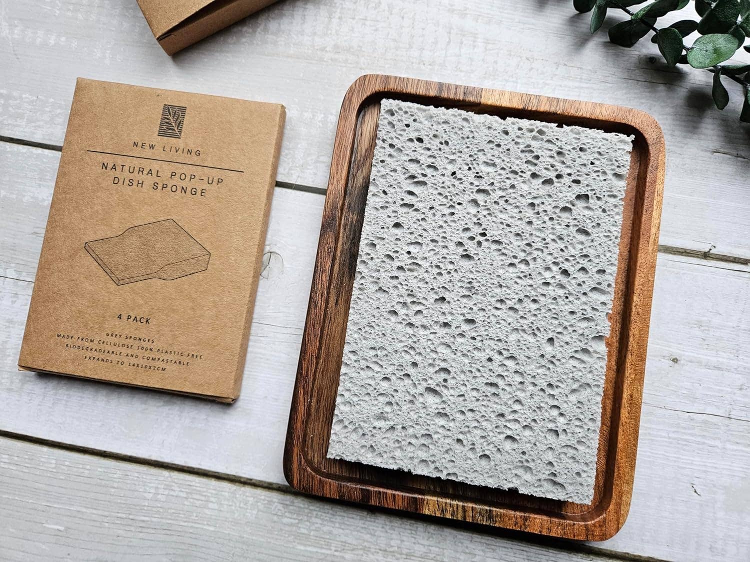 New Living – wholesale Cleaning sponge – Eco Sponge | Pop Up Plastic Free | 8 pk | Large Size2