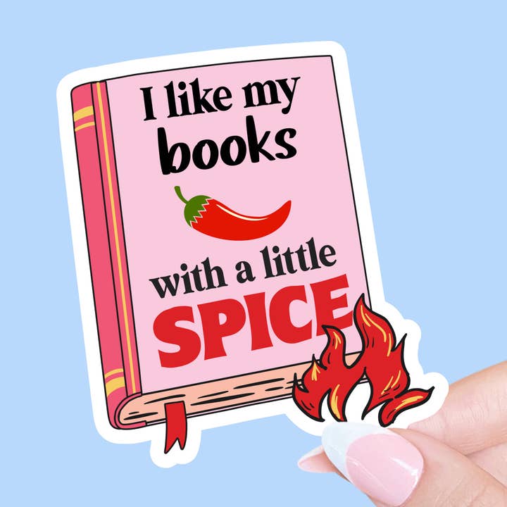 Kindle sticker, Spicy books sticker, Smut sticker, Romance for wholesale by Radical Buttons