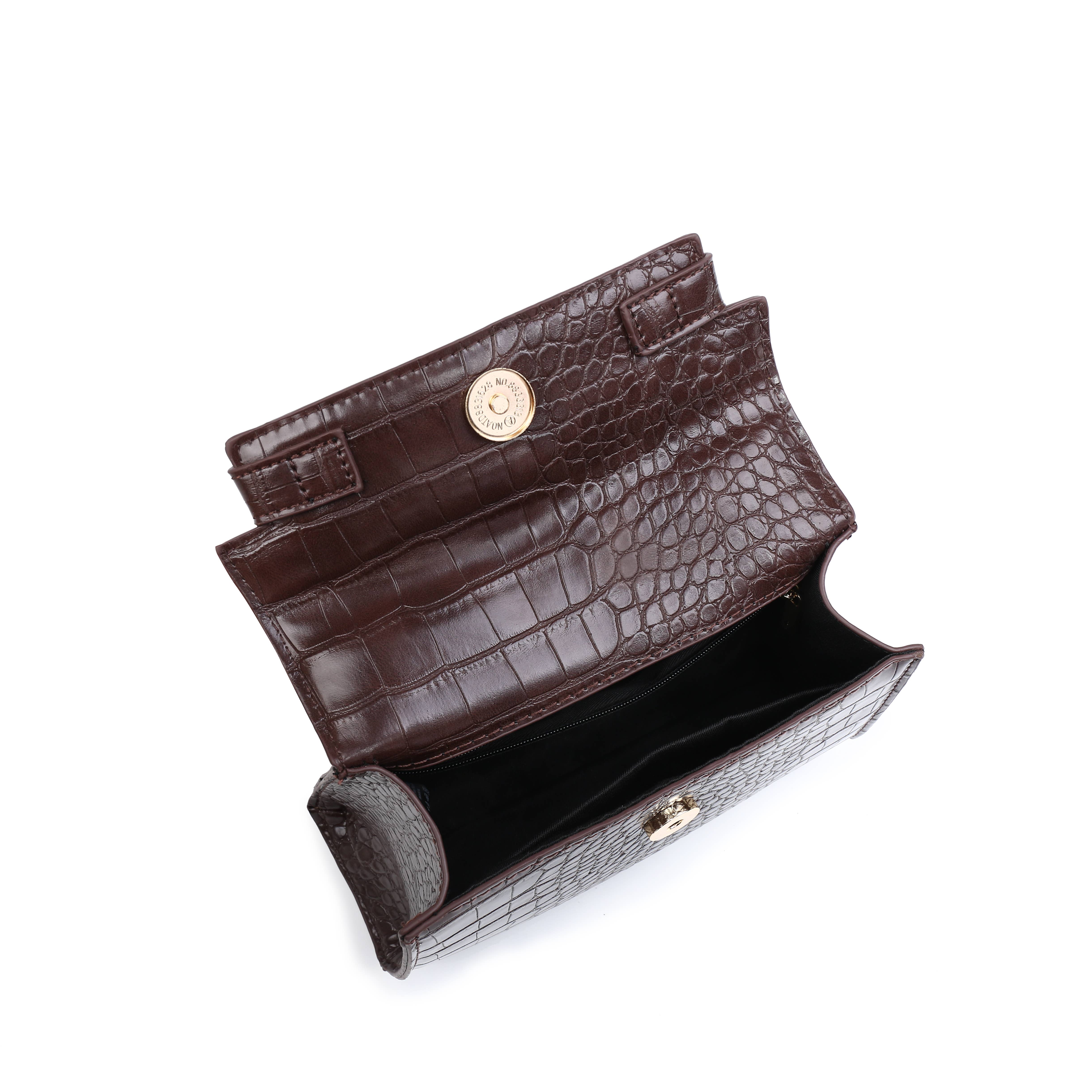 Papaya Fashion Ltd - Wholesale Top Handle Bag - Women's - CC119-Top Handle Flap Twist Lock Tassel Charm Grab Bag5