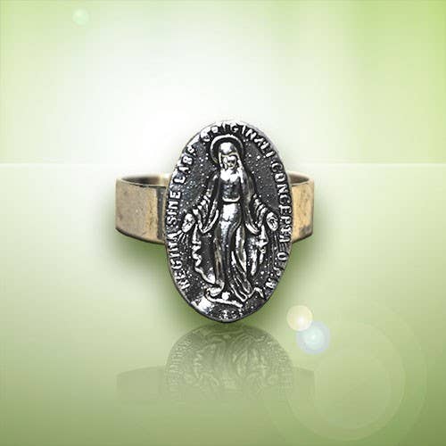 MAISON HALLEUX SRL - Wholesale Band/Stacked Ring - Ring of the Miraculous Virgin1