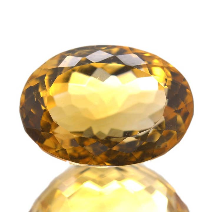 12.12 ct. Citrino ovale per la vendita all'ingrosso da parte di Naturjoya