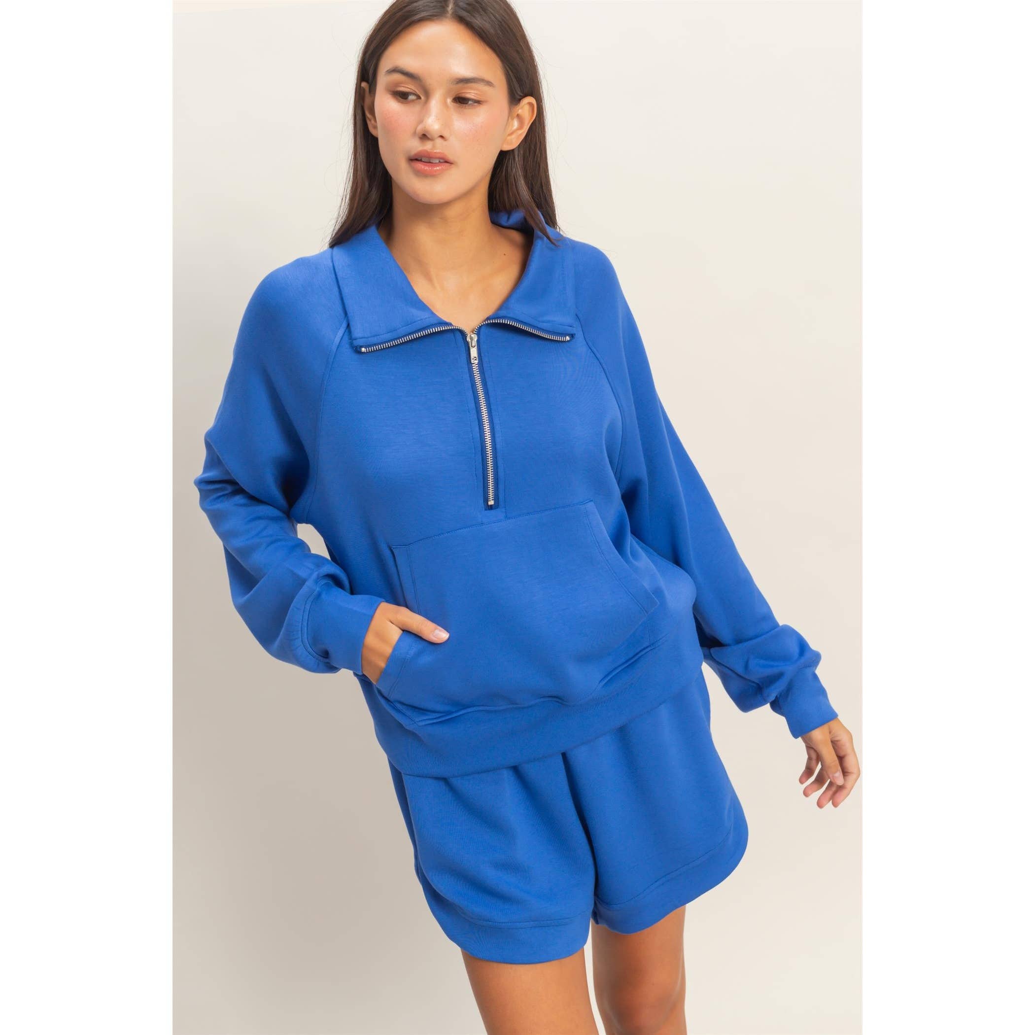 HYFVE - Wholesale Sweatshirt - Women's - Half-Zip Collar Pullover14