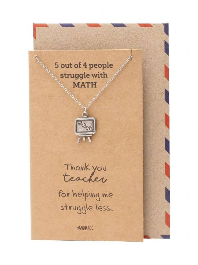 Vashti Matematiklærer Gaver, Inspirerende Citat på Kort for engroshandel hos Quan Jewelry