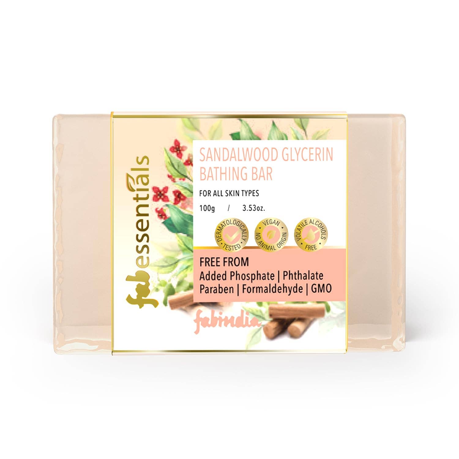 FabEssentials - Wholesale Bar Soap - FABE Bathing Bar Sandalwood 100gm