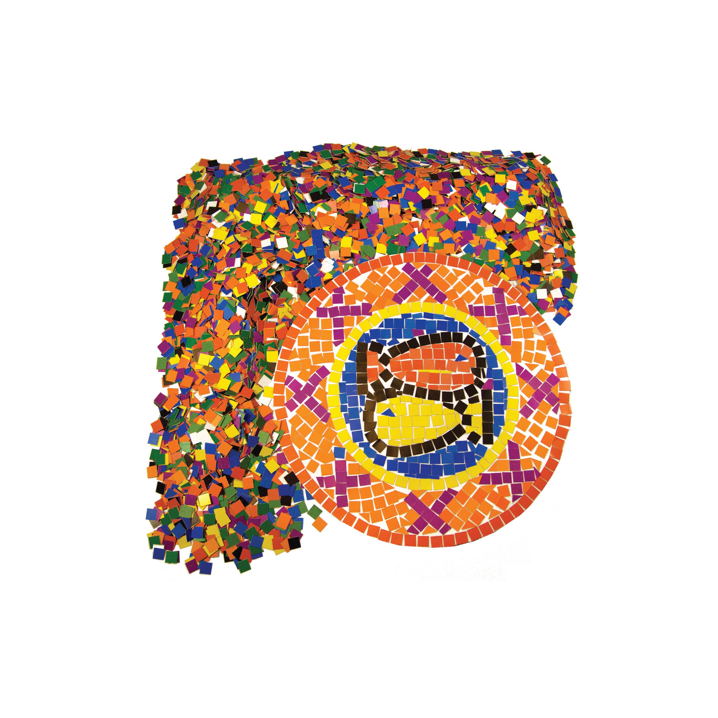 Roylco - Wholesale DIY Craft Kit - Double Color Mosaic Squares – DIY Educational Craft Kit0