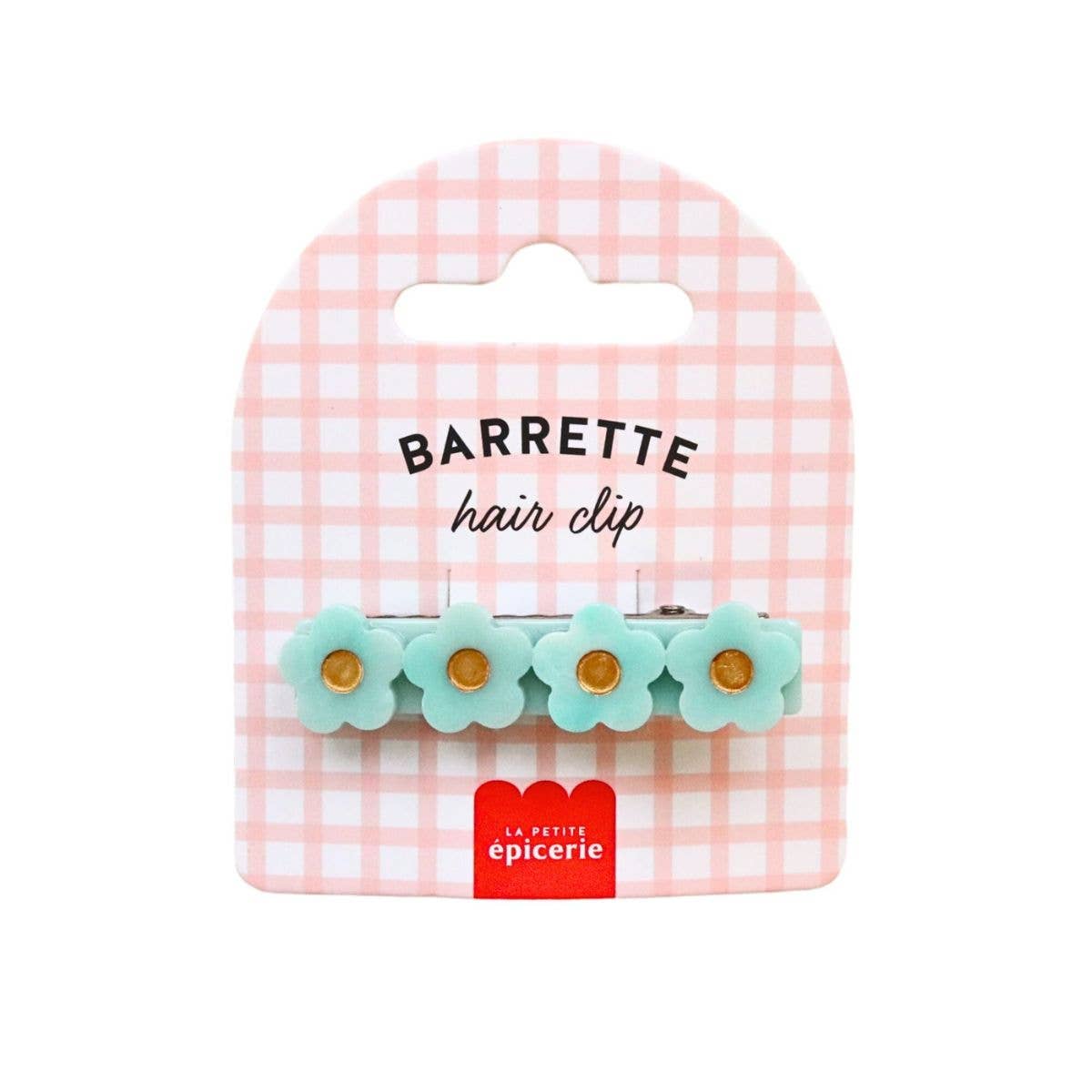 La Petite Épicerie - Wholesale Haarclip - Dames - Bloemen Haarclip - Mint0