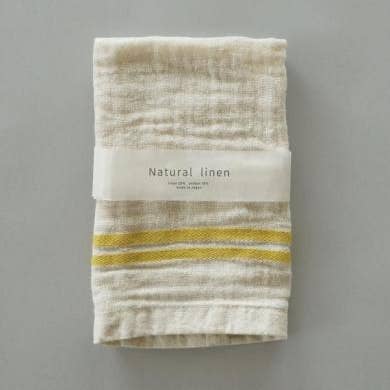"Japacolle" Japan Collections - Wholesale Hand Towel - AXCIS Natural linen handtowel