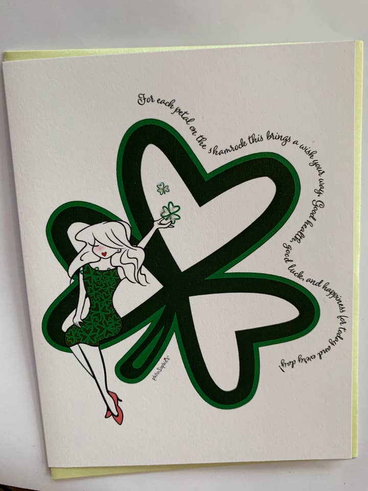 Cada pétalo del trébol - Día de San Patricio para venta al por mayor de philoSophie's Stationery & Gifts