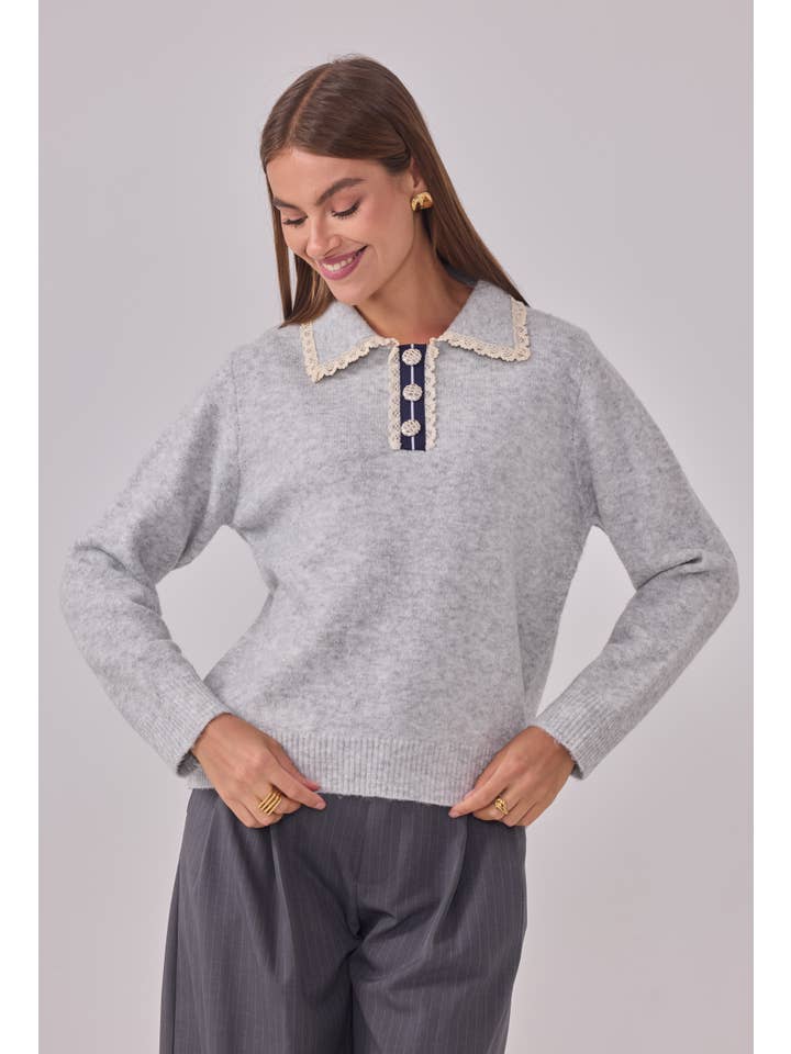 Cherry Paris - Wholesale Knit Sweater - Women's - Pull Lizzie - IY257366