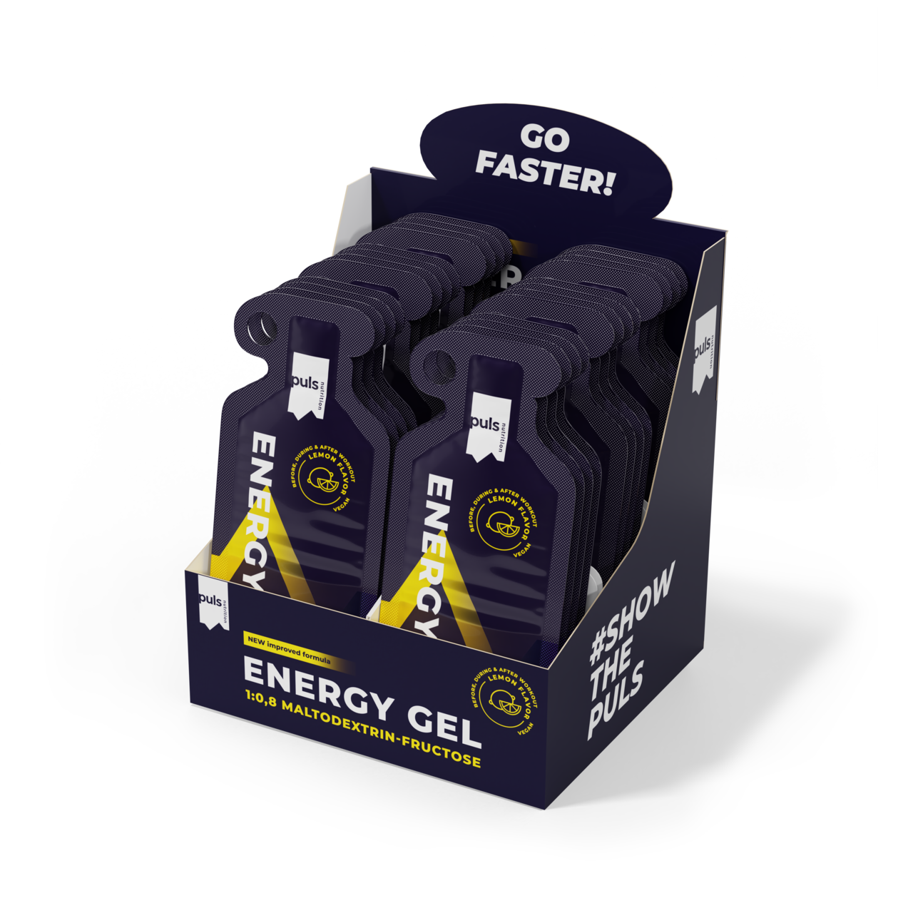 Puls Nutrition - Wholesale Sports/Energy Drink - ENERGY GEL Lemon 40 g1