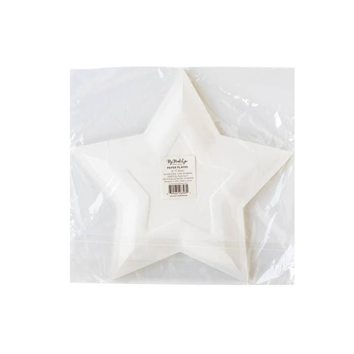 My Mind’s Eye - Wholesale Disposable Plate - PGB944 - Silver Foil Star Shaped Plate