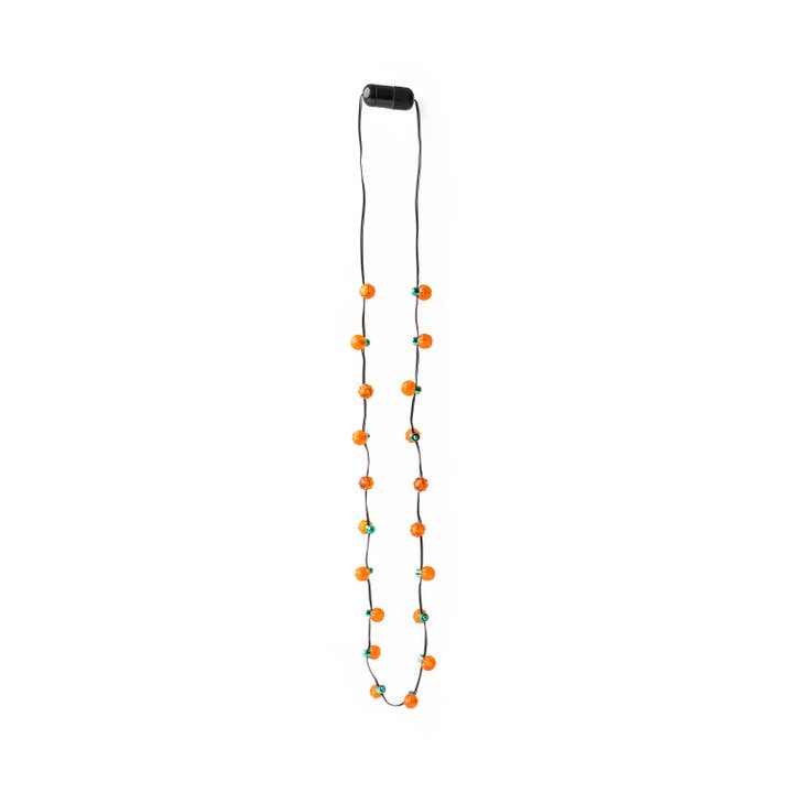 DM Merchandising - Wholesale Light-Up Toy - Kids & Baby - New Losta Light Pumpkin Necklace w/ 20 lights