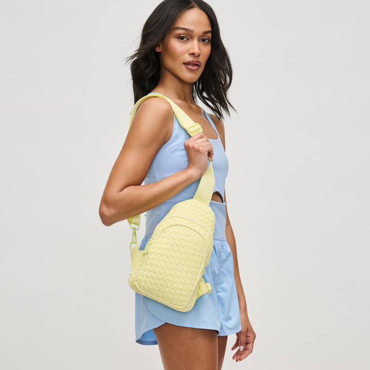 Sol and Selene - Wholesale Crossbody Bag - Women's - Beyond The Horizon - Woven Neoprene Sling Backpack