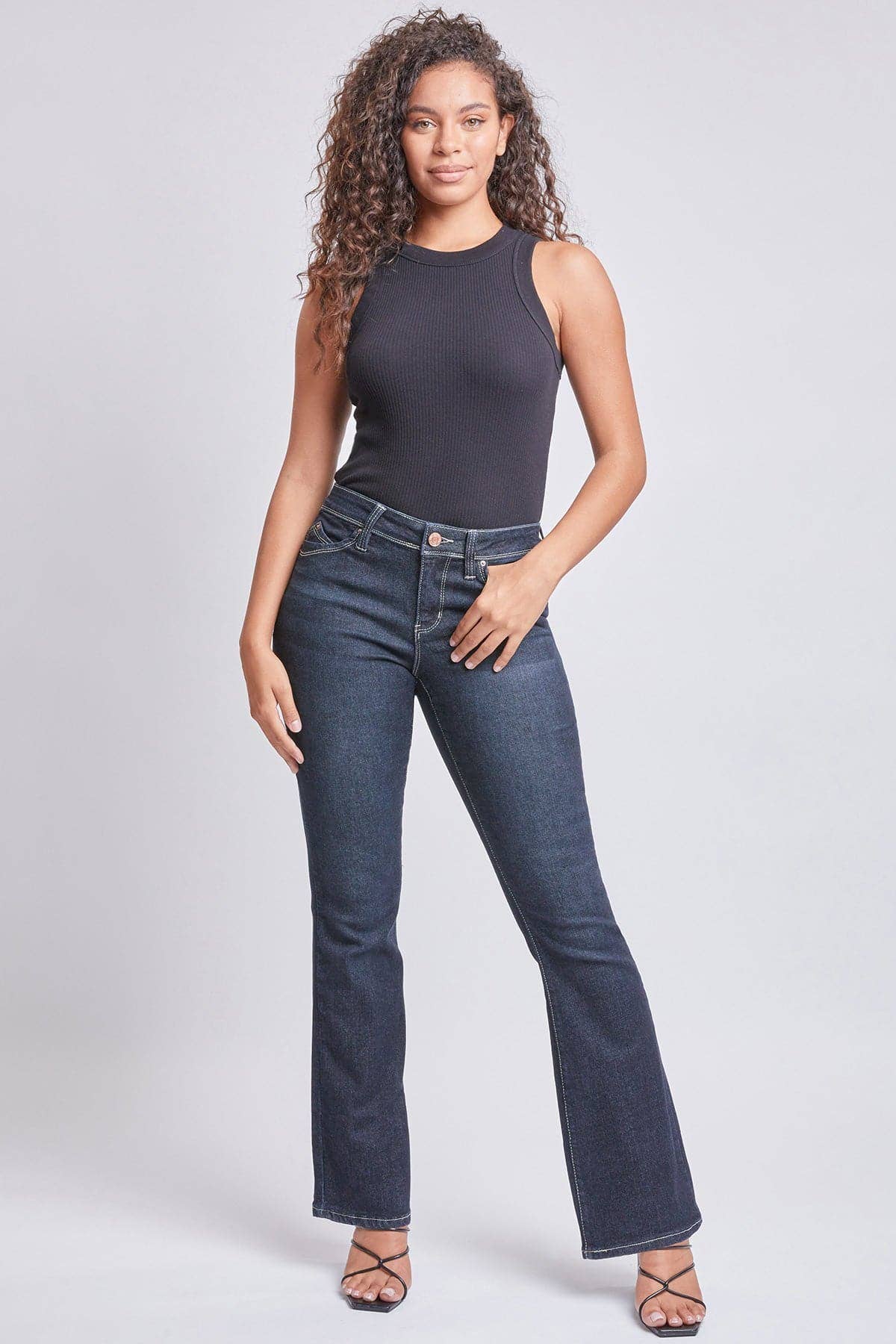 YMI - Wholesale Jeans - Women's - Sustainable WannaBettaButt Mid Rise Bootcut Jeans-P1709371