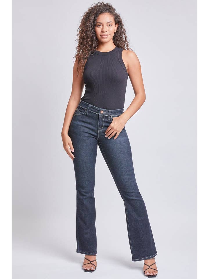 YMI - Wholesale Jeans - Women's - Sustainable WannaBettaButt Mid Rise Bootcut Jeans-P1709371
