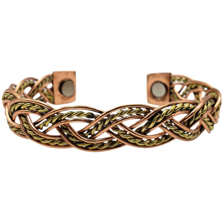 Treasure Jewelry - Wholesale Cuff Bracelet - Pure Copper Magnetic Bracelet Arthritis Pain Therapy20