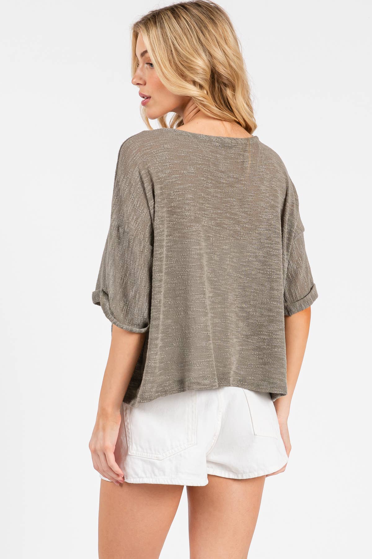 Final Touch - Venta al por mayor Túnica - Mujer - Top de Cuello Redondo de Corte Holgado - T3121420