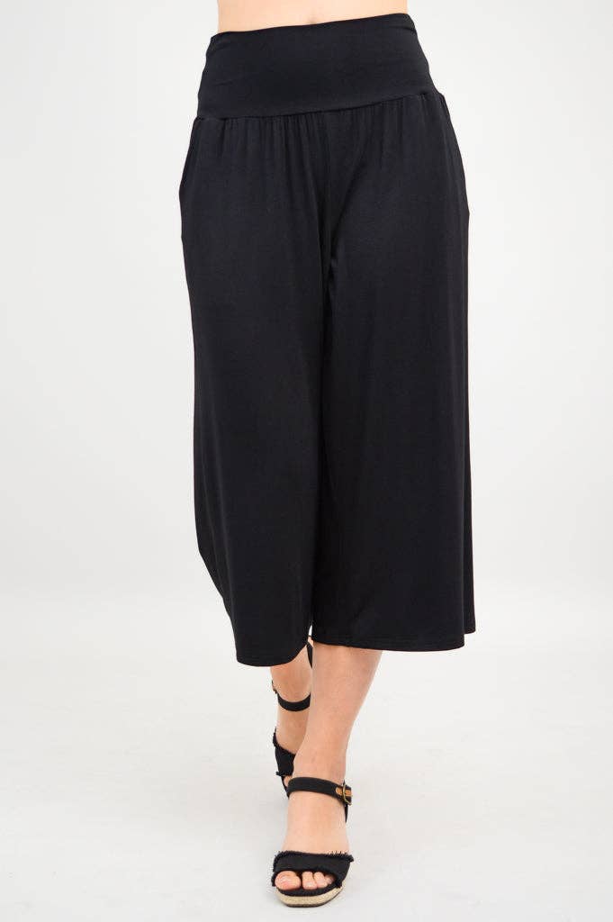Blue Sky Clothing Co LLC - Wholesale Pants - Women's - Gaylene Capri, Black, Bamboo4