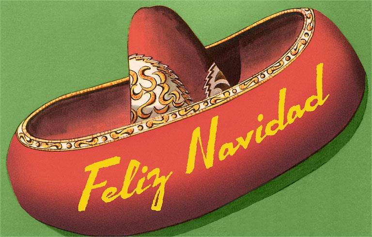 Found Image Press - Wholesale Magnet - Magnet MC-806 Feliz Navidad, Sombrero0