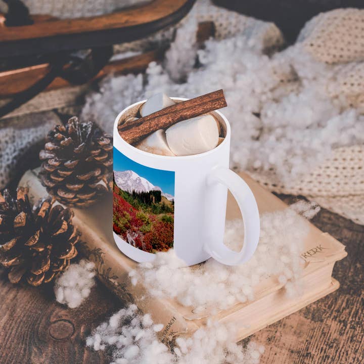 3dRose - Wholesale Coffee Mug - 3dRose, Mount Rainier in Autumn - Mount Rainier National Park, Mug11