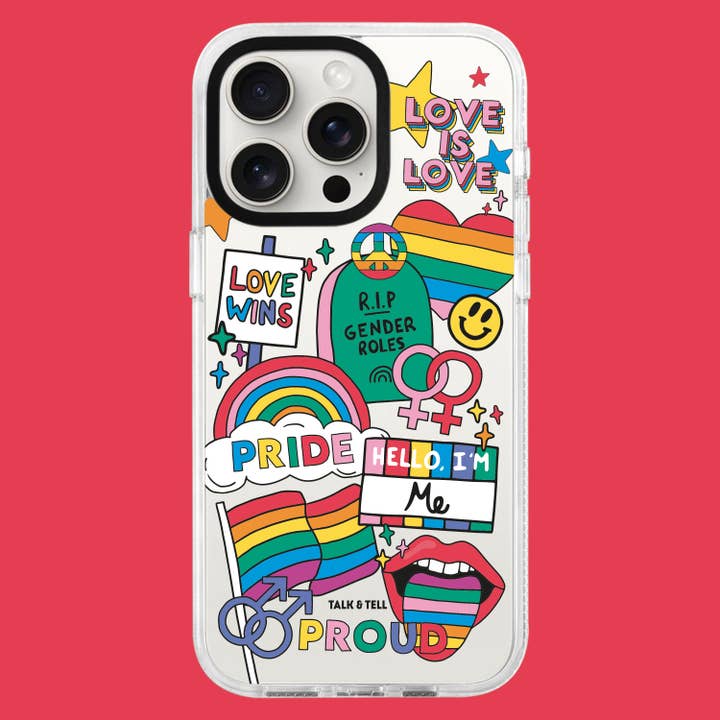 Custodia per iPhone Love is Love Pride per la vendita all'ingrosso da parte di Talk and Tell