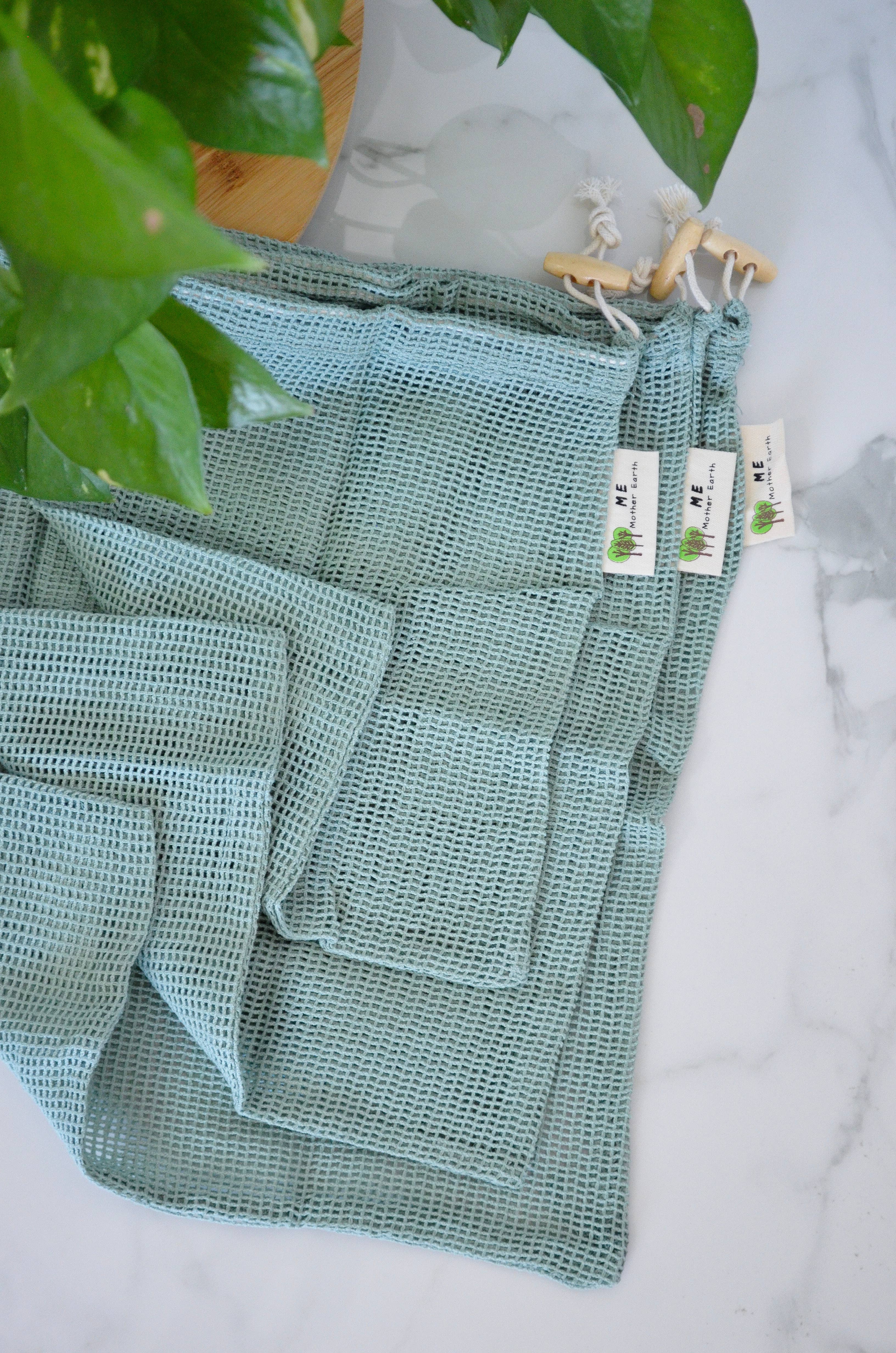 Me Mother Earth - Wholesale Grocery/shopping bag - Organic Cotton Mesh Produce Bags- 3 Pack5