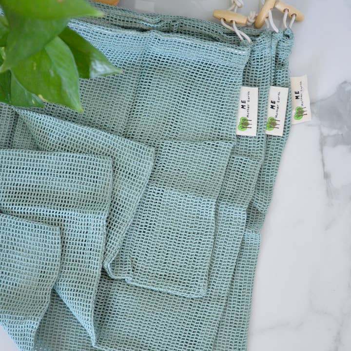 Me Mother Earth - Wholesale Grocery/shopping bag - Organic Cotton Mesh Produce Bags- 3 Pack5
