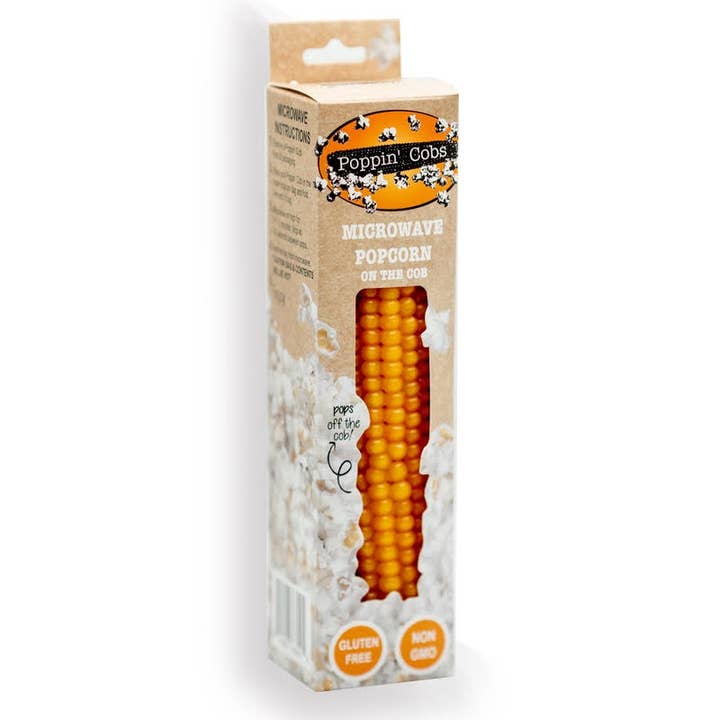 Poppin' Cobs Popcorn - Wholesale Popcorn - Microwave Popcorn on the Cob - Poppin Cobs - Single Pack