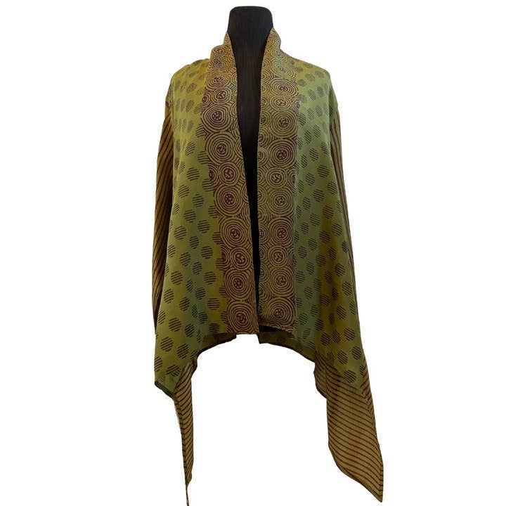 Kimono Jacket - Olive Berry voor wholesale door Harshita's Designs