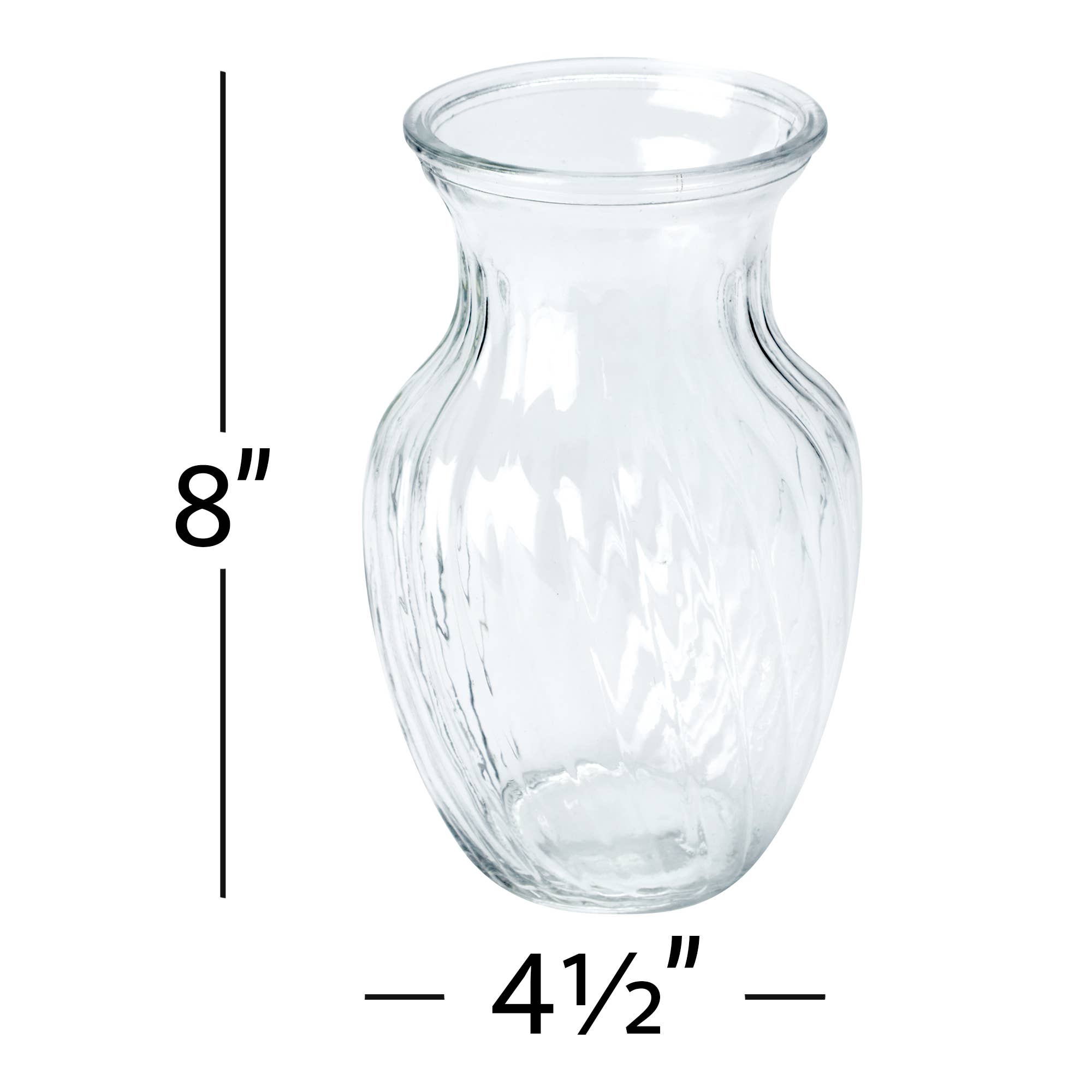 Portofino International Trading, USA - Wholesale Vase - Economy Floral Vase 8"1