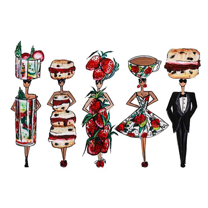 BRITISCHER PICKNICK-PRINT für den Großhandel von Charlotte Posner