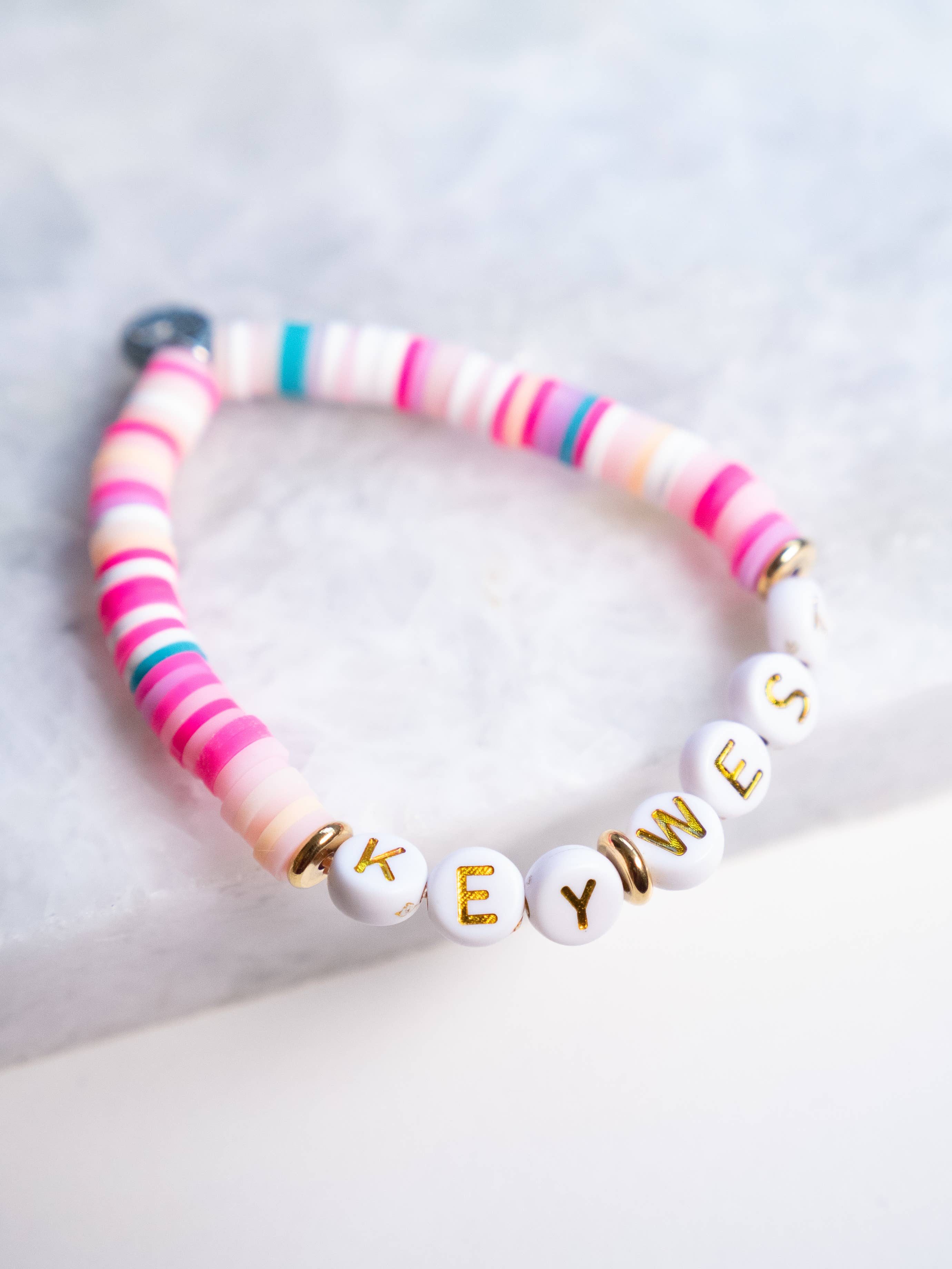 Haven - Wholesale Beaded Bracelet - Kids - Customizable Letter Bracelet - Polymer Clay - Kid Size3