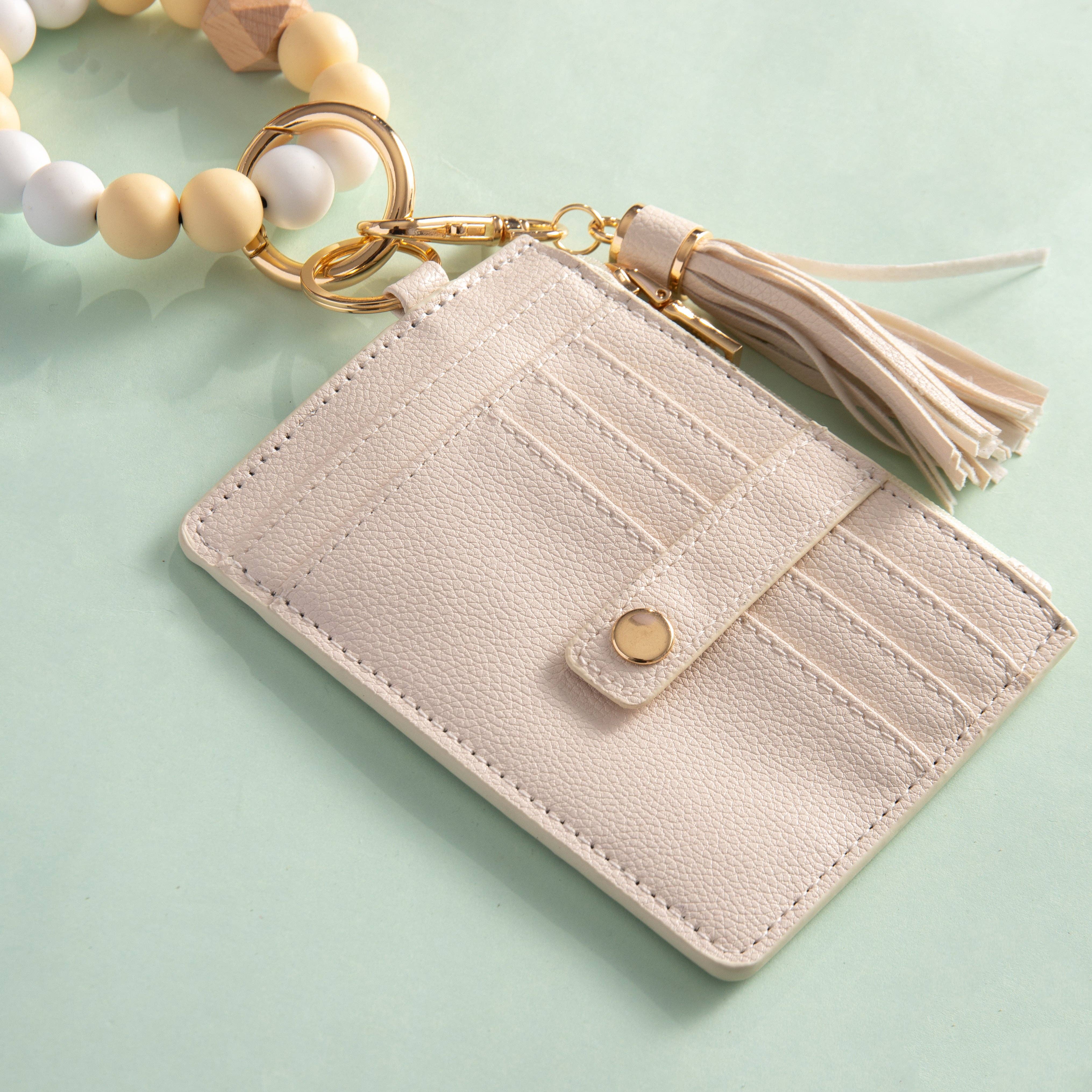 Sparkle Being – Carteira para cartões - Mulher por atacado – Suporte e estojo de cartão de pulseira com rebordo em silicone de grande capacidade3