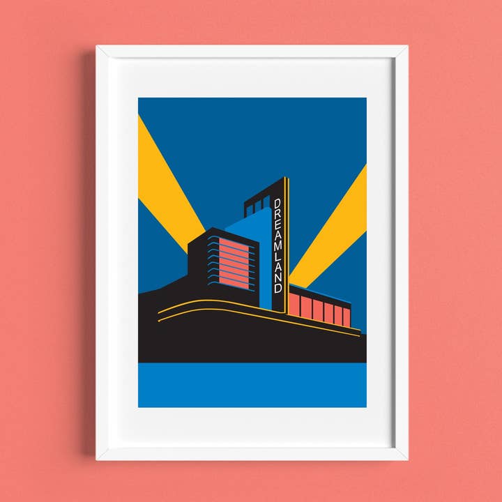 DREAMLAND Rejse-plakattryk for engroshandel hos Rebecca Pymar
