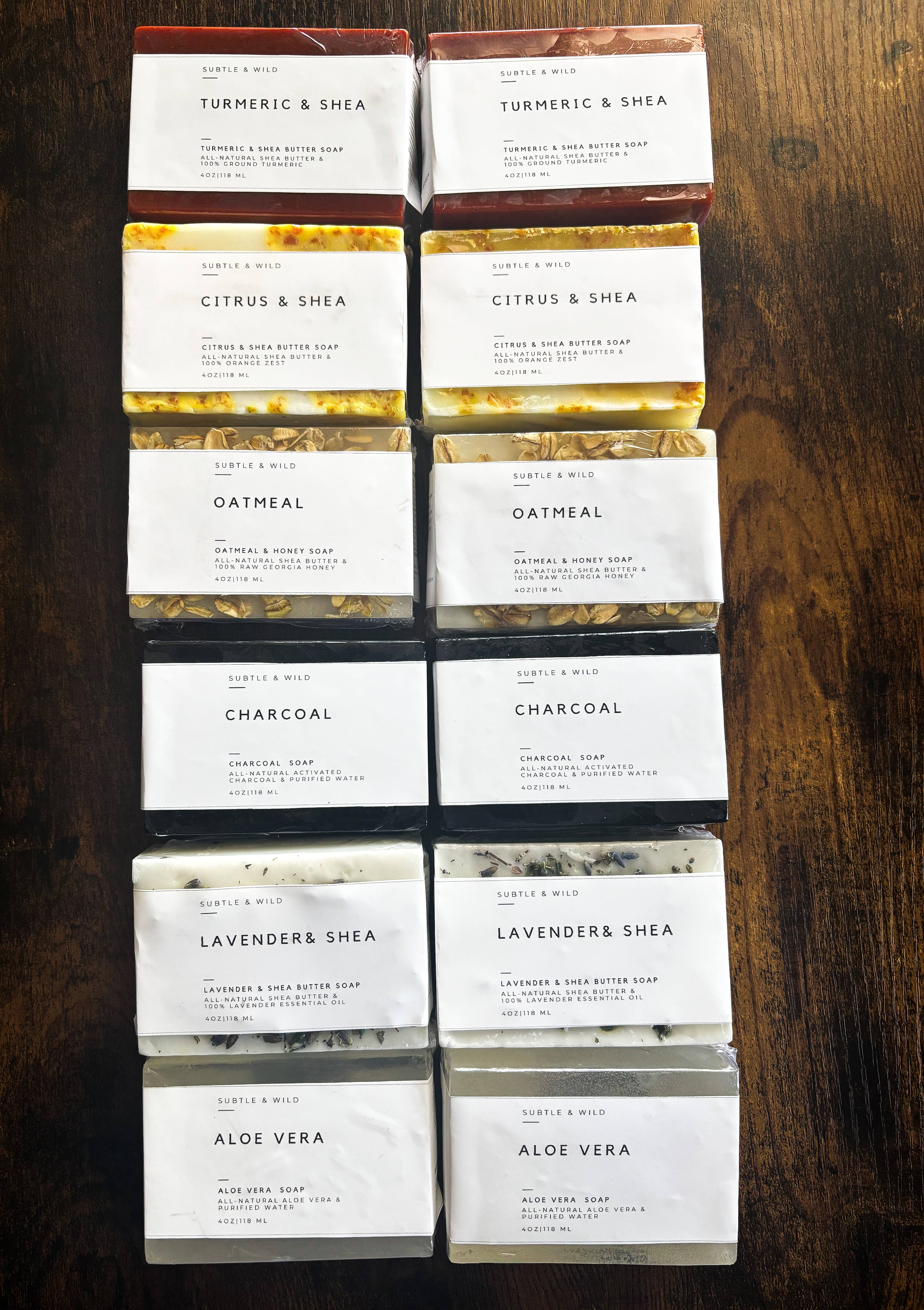 Subtle & Wild - Wholesale Bar Soap - 6Variety Soaps|Handmade Soap|White Label|Private Label|Soap 1
