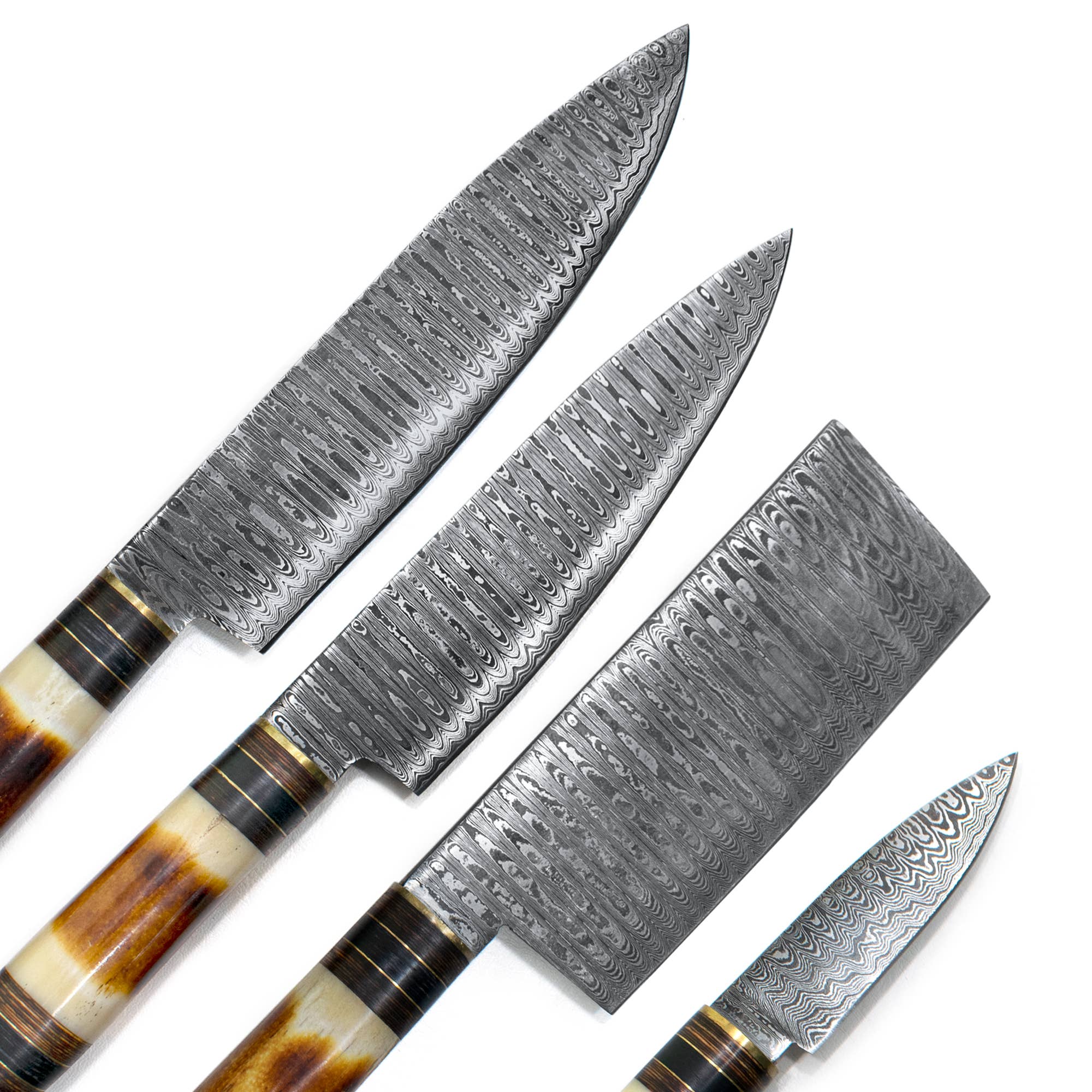 Titan International - Venta al por mayor Juego de cuchillos - Juego de cocina de 4 piezas/Con bolsa de transporte de piel4